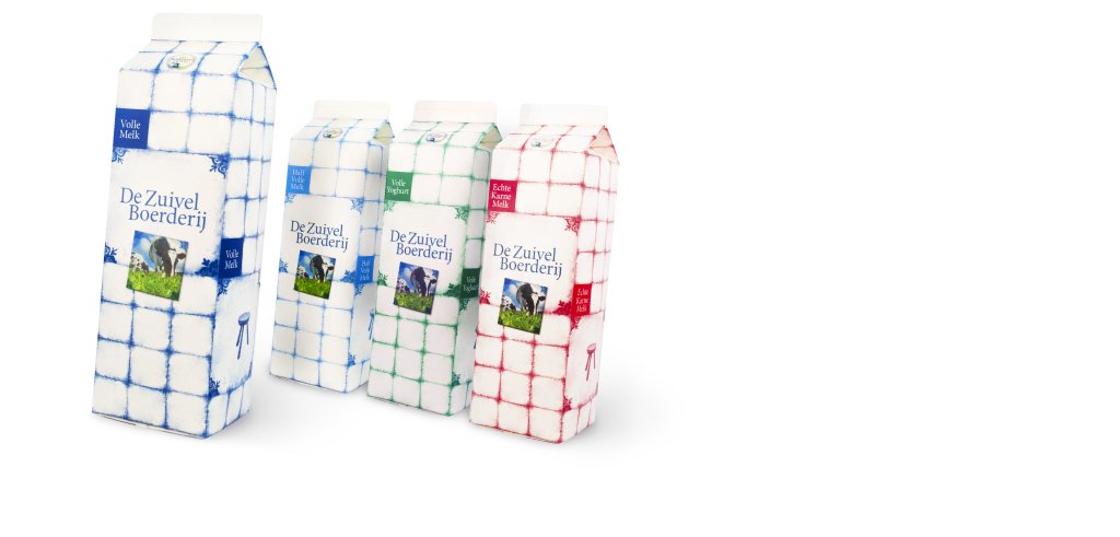 zuivelboerderij Authentiek en herkenbaar.
De ZuivelBoerderij maakt eerlijke zuivelproducten op authentieke wijze. De gekozen lijn met Hollandse tegeltjes vertelt het verhaal in één oogopslag.